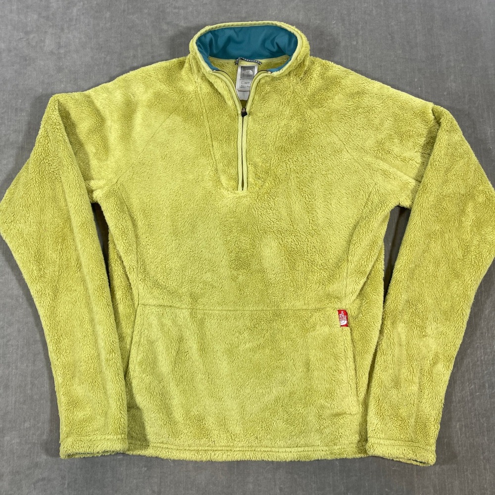 The‎ North Face Womens XS Green Half Zip Fleece Pullover Jacket